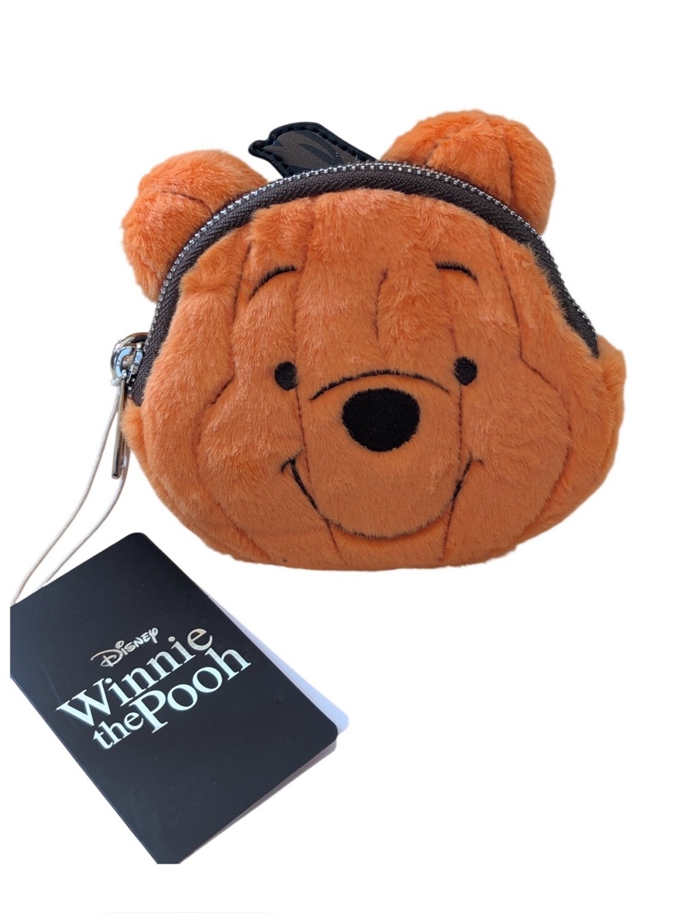 Loungefly Disney Winnie the Pooh pumpkin plush coin purse wallet NWT